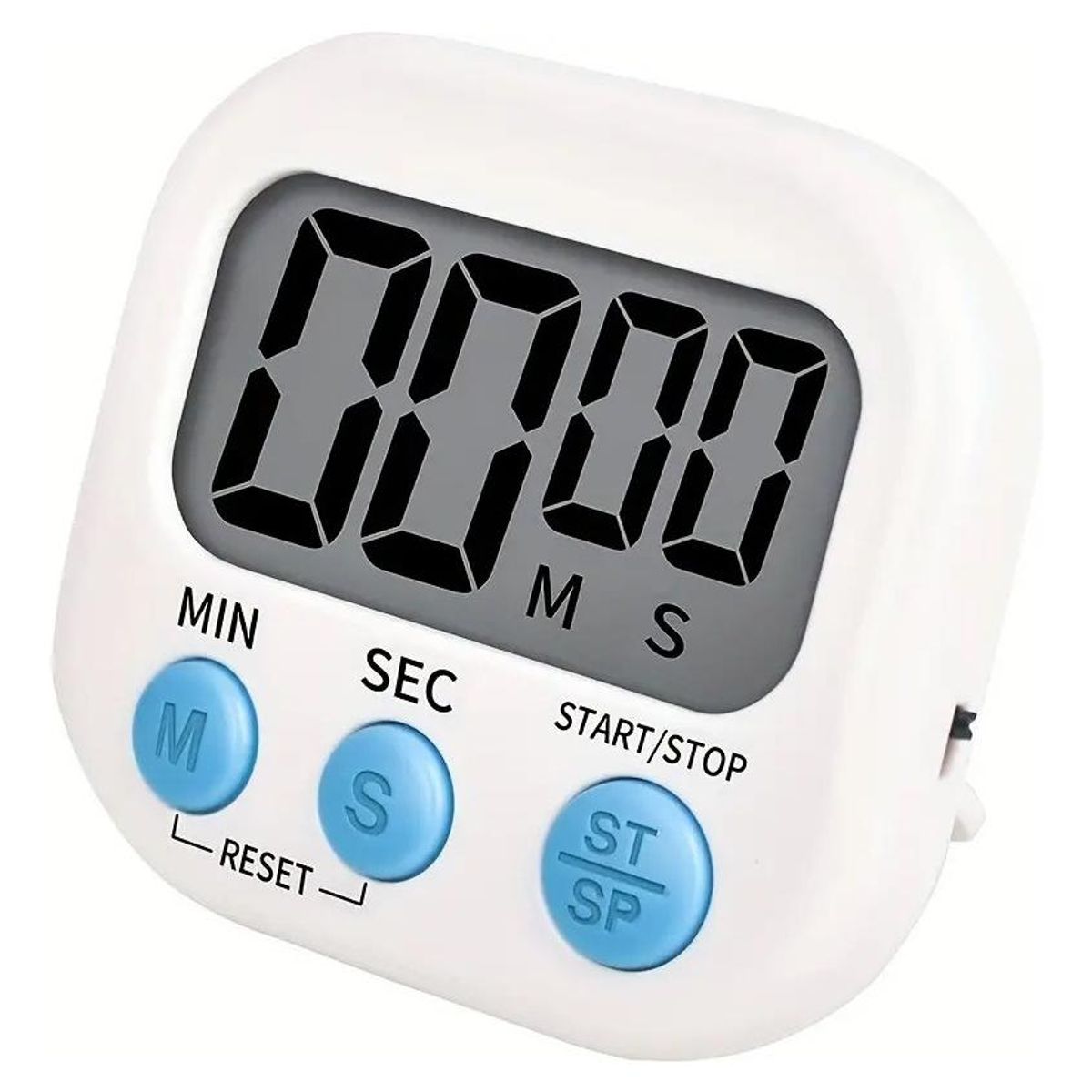 GENERICO - Temporizador Digital Cuadrado con Alarma y Imán para Cocina.