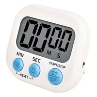 Temporizador Digital Cuadrado con Alarma y Imán para Cocina.