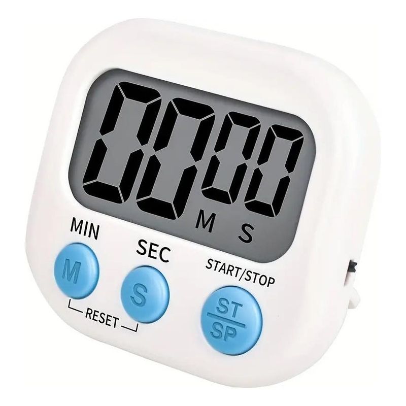 GENERICO - Temporizador Digital Cuadrado con Alarma y Imán para Cocina.