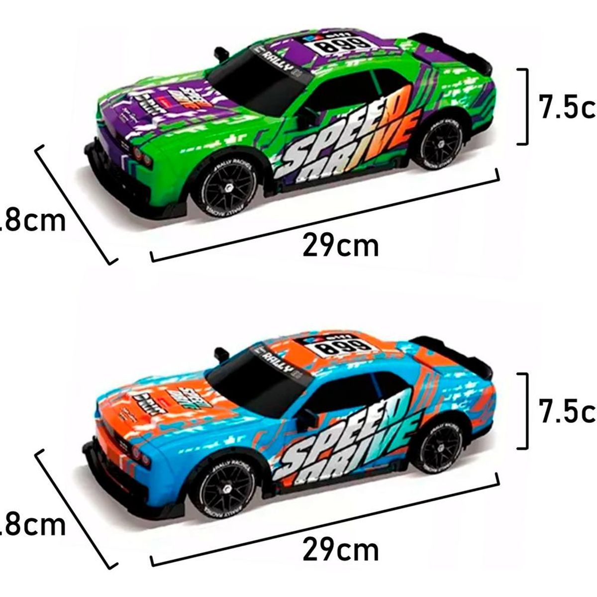 GENERICO - Auto Drift 4x4 Control Remoto con Luces y Frenos