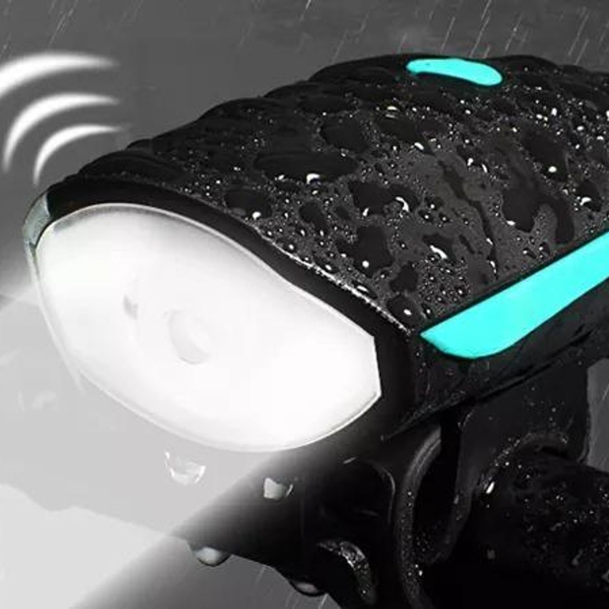 GENERICO - Luz LED Recargable para Bicicleta con Bocina Integrada