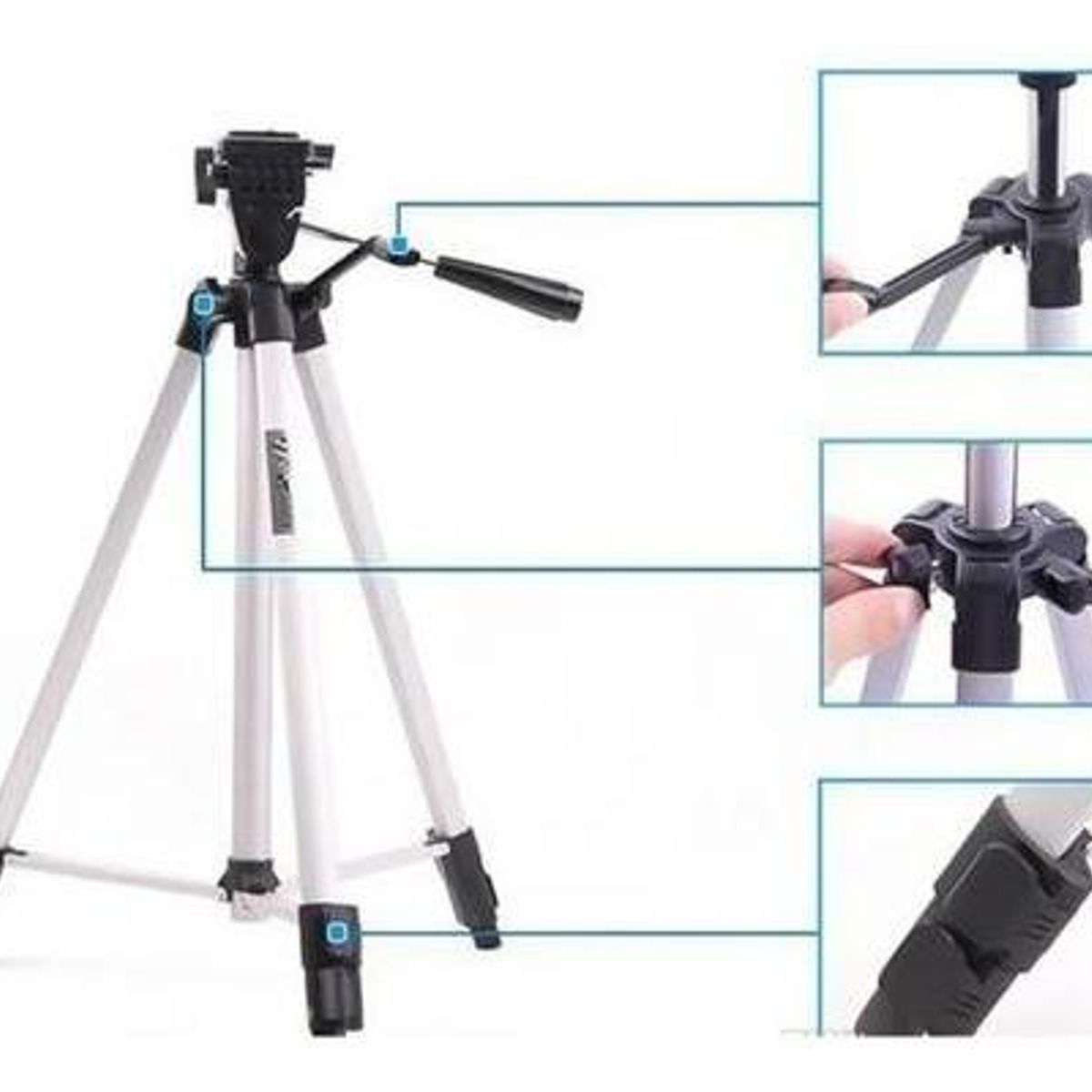 GENERICO - Trípode Ajustable Para Cámaras y Celulares 135 cm