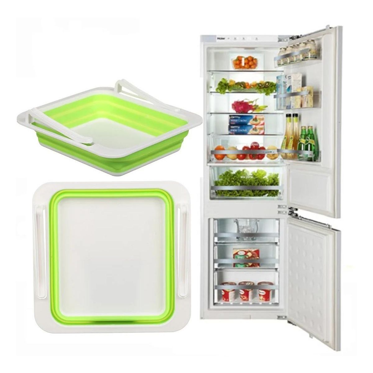 GENERICO - Cesta Organizadora Plegable para Refrigerador