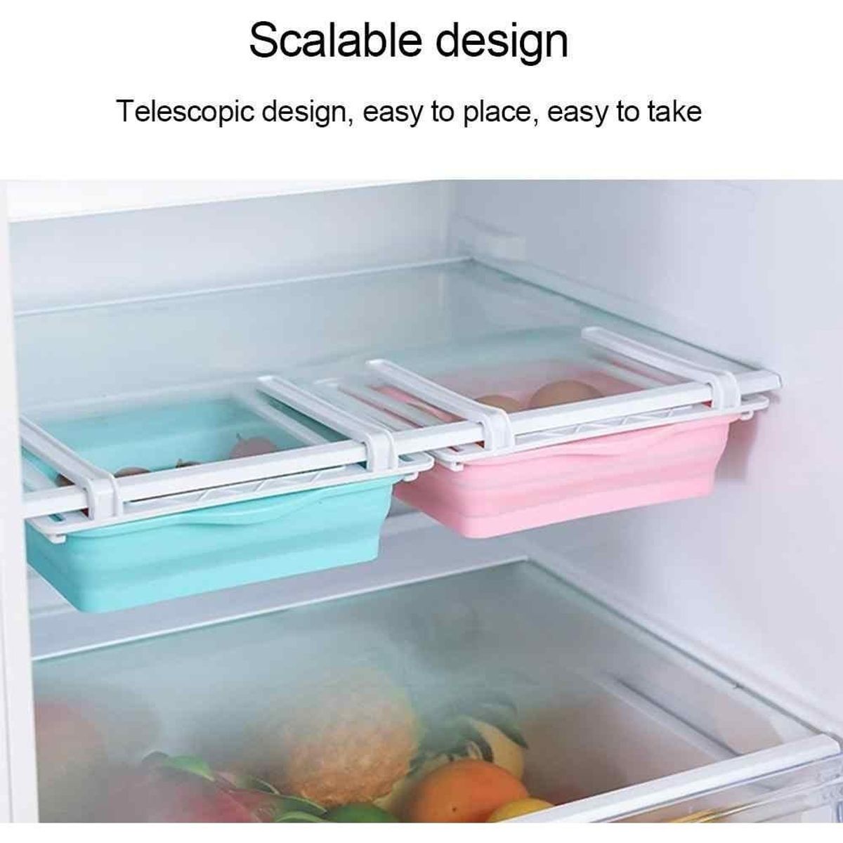 GENERICO - Cesta Organizadora Plegable para Refrigerador