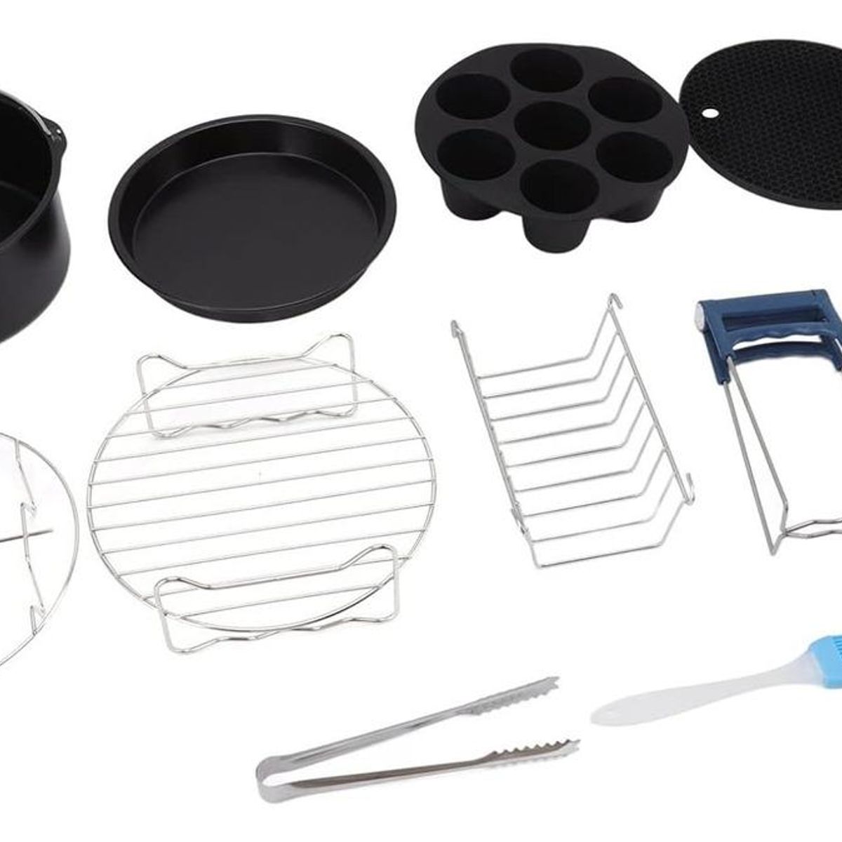 GENERICO - Kit de 12 Accesorios Universales para Freidora