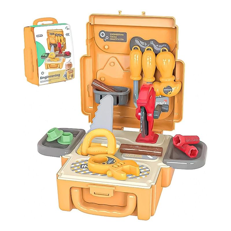 GENERICO - Mochila Didáctica para Niños Mini Ingenieros con 20 Piezas