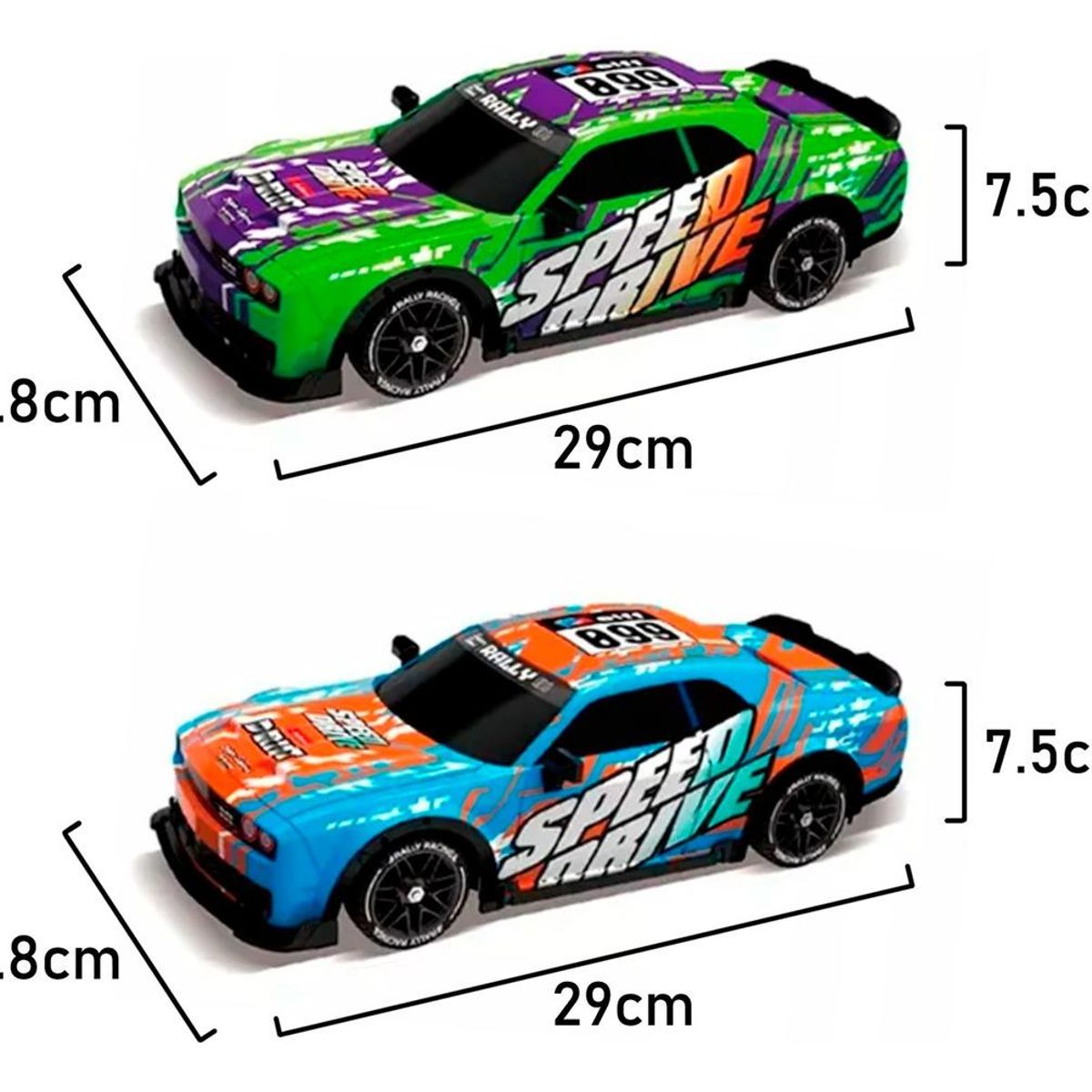 GENERICO - Auto Drift 4x4 A Control Remoto con Luces y Frenos