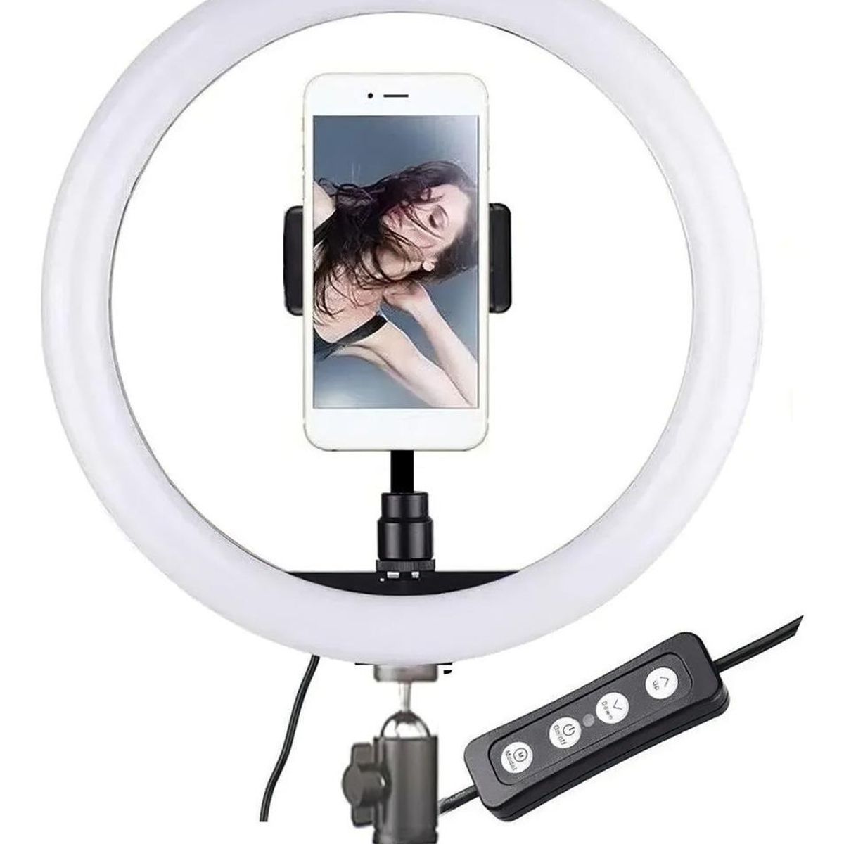 GENERICO - Aro de Luz LED 31cm con Trípode Extensible 21m