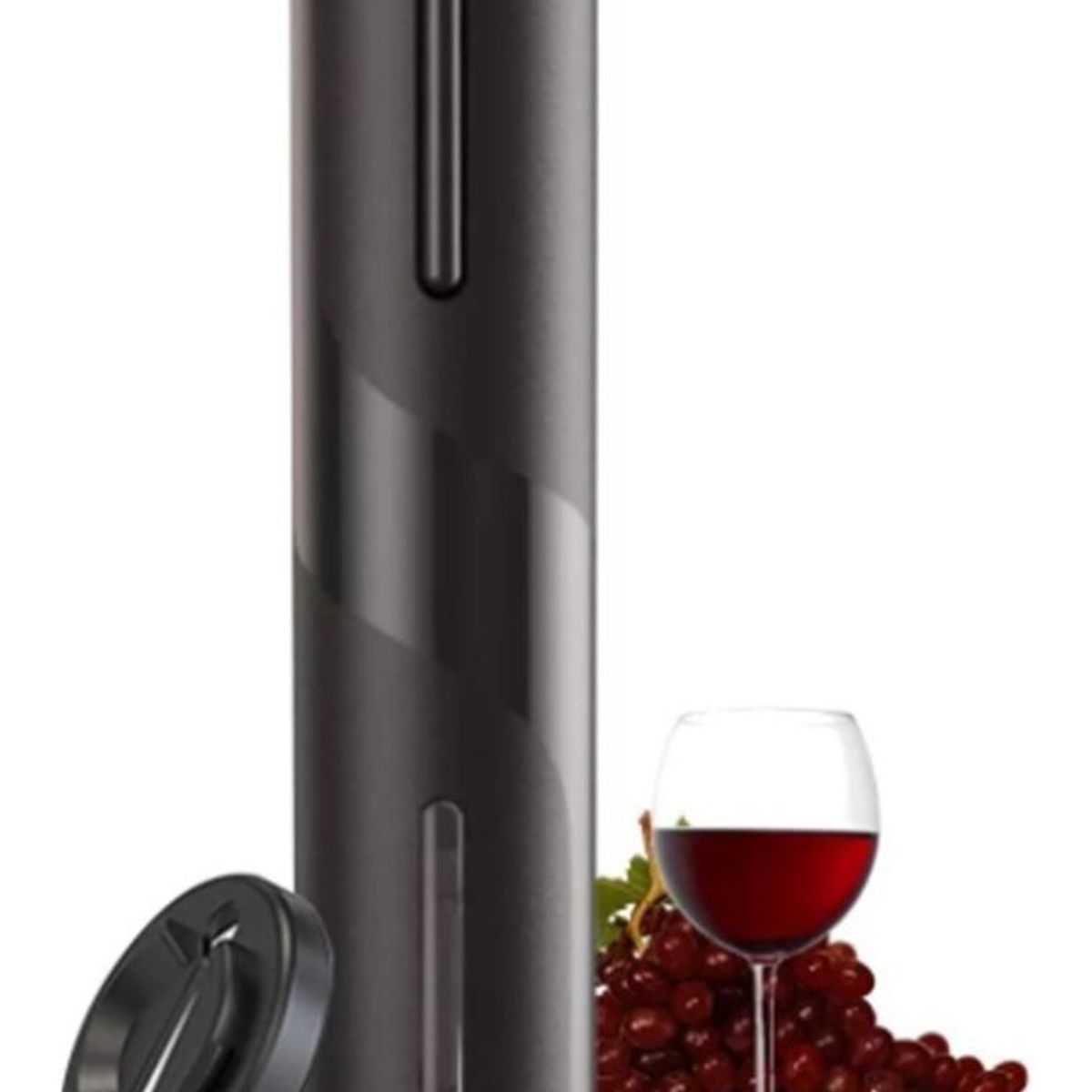 GENERICO - Abridor Eléctrico de Vino con Cortador y Diseño Ergonómico
