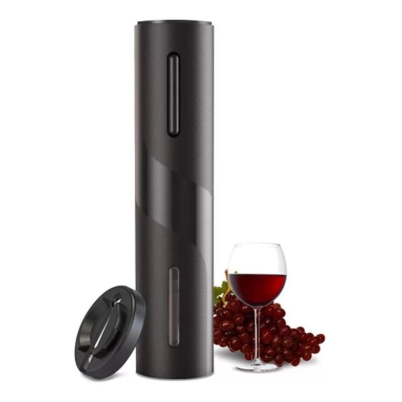 GENERICO - Abridor Eléctrico de Vino con Cortador y Diseño Ergonómico