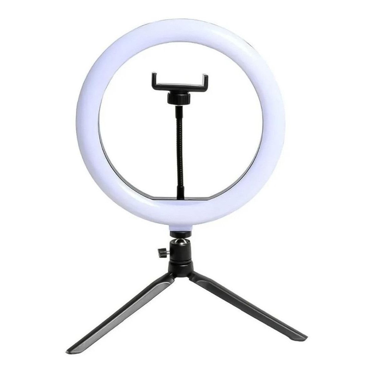 GENERICO - Aro de Luz LED 26 cm con Trípode y Soporte para Teléfono