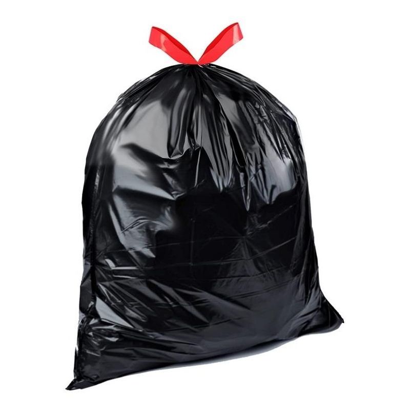 GENERICO - Bolsas de Basura Negras con Cordón 50x60cm 30 Unidades