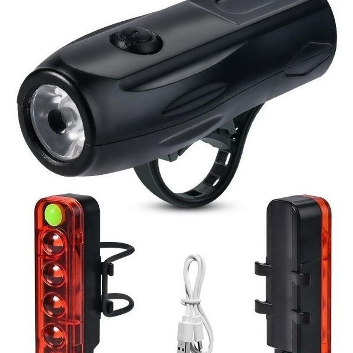GENERICO - Luz trasera LED recargable impermeable para bicicleta