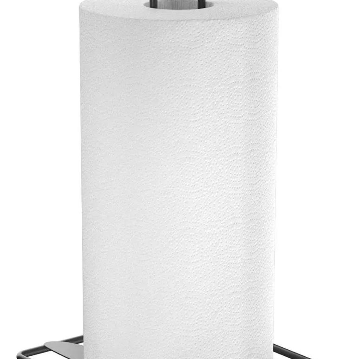 GENERICO - Porta Toalla Rollo de Papel Absorbente Acero Negro