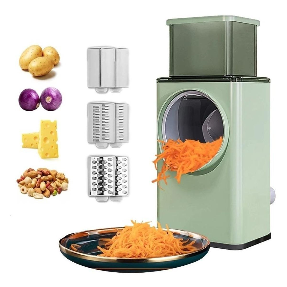 GENERICO - Cortador Multifuncional de Verduras y Frutas 3 en 1