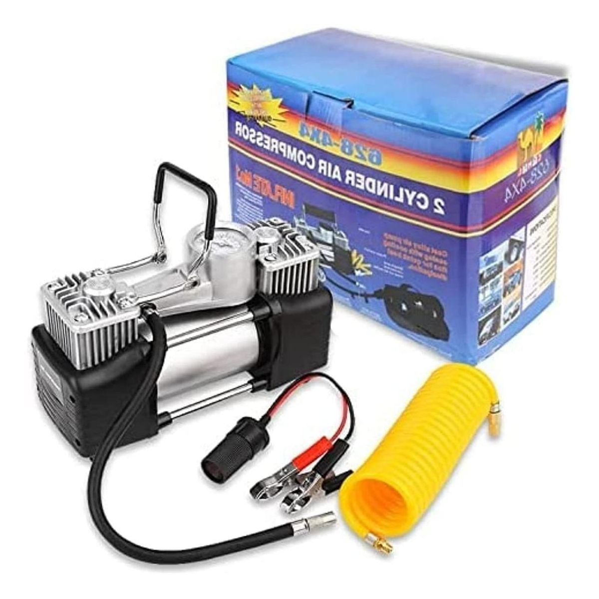Compresor de Aire Portátil 12V para Bicicletas y Autos, marca GENERICO - Foto Principal