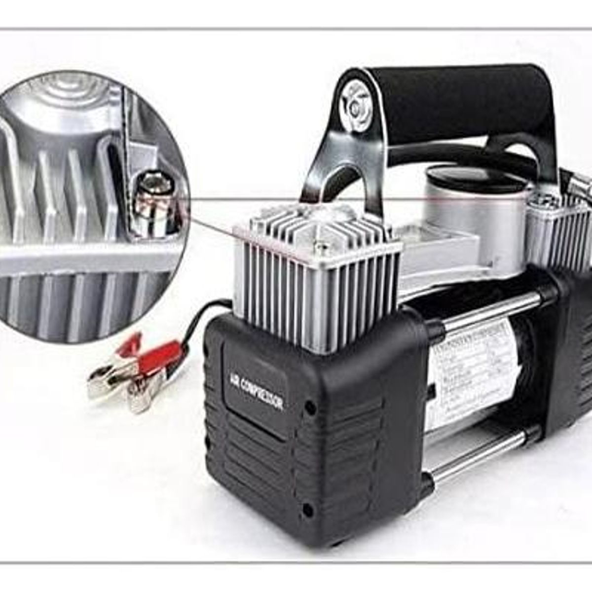 Compresor de Aire Portátil 12V para Bicicletas y Autos, marca GENERICO - Foto 2