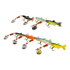GENERICO - Set de 10 Señuelos de Silicona para Pesca Wobblers