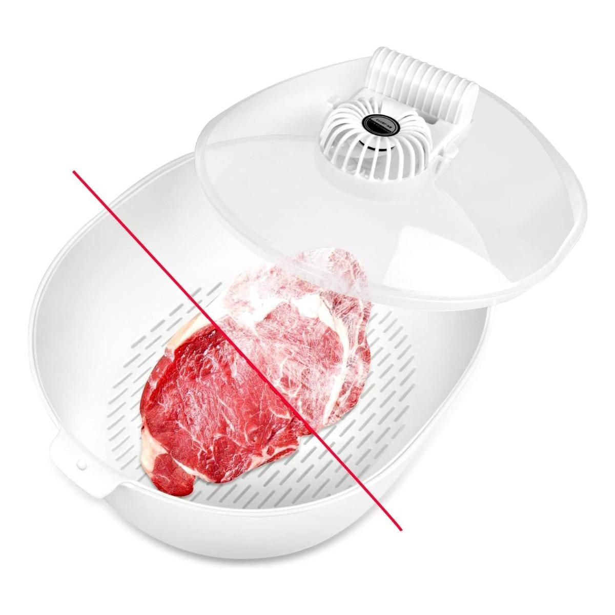 GENERICO - Bandeja Descongeladora de Carne 4 en 1 con Carga USB