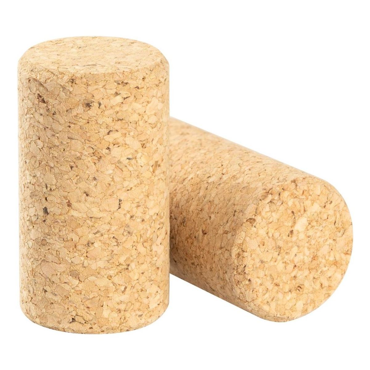 GENERICO - Pack de 2 Tapones de Corcho Natural para Botellas