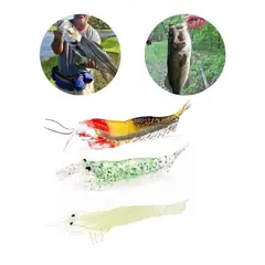 GENERICO - Pack de 10 Señuelos de Silicona Blando para Pesca 7cm