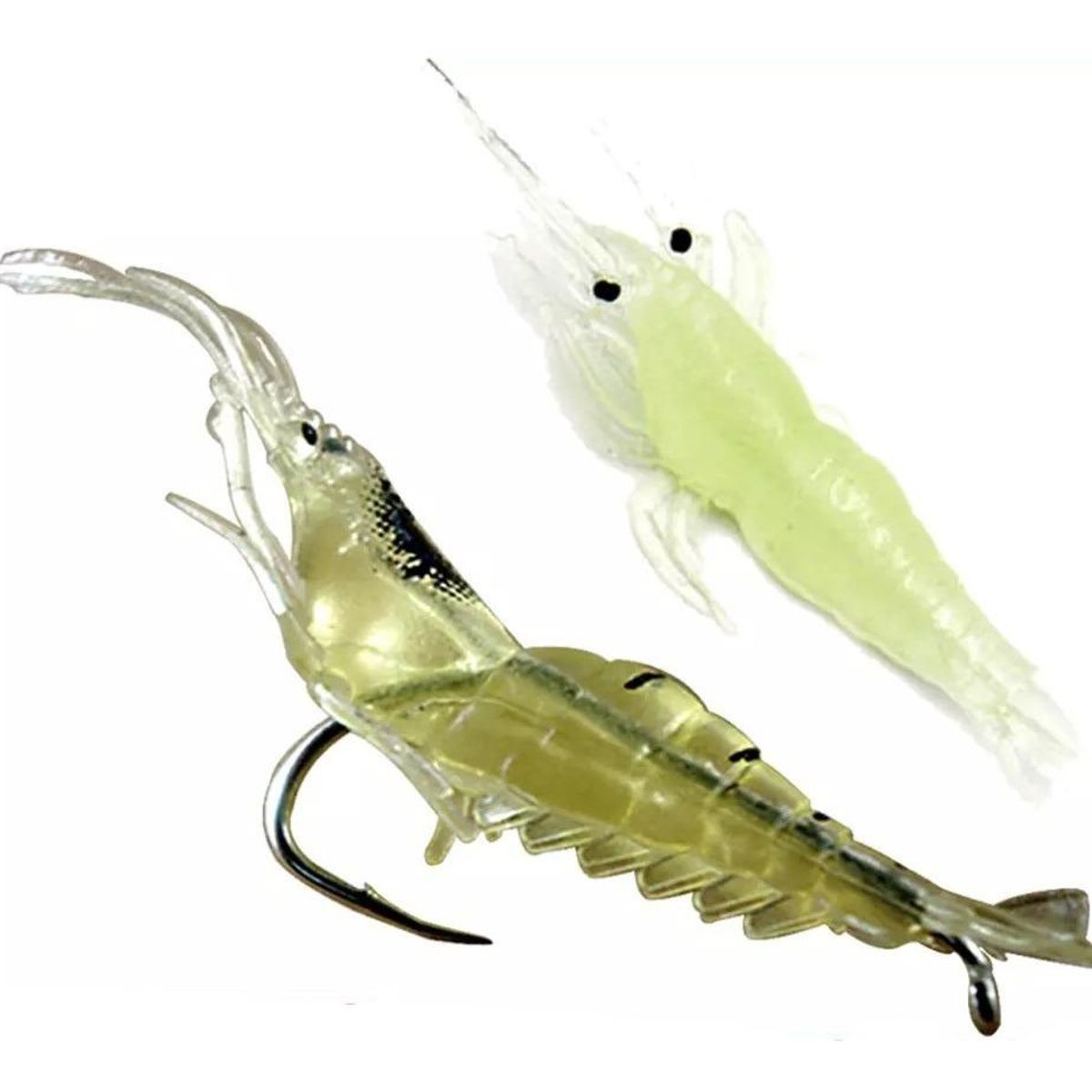 GENERICO - Pack de 10 Señuelos de Silicona Blando para Pesca 7cm
