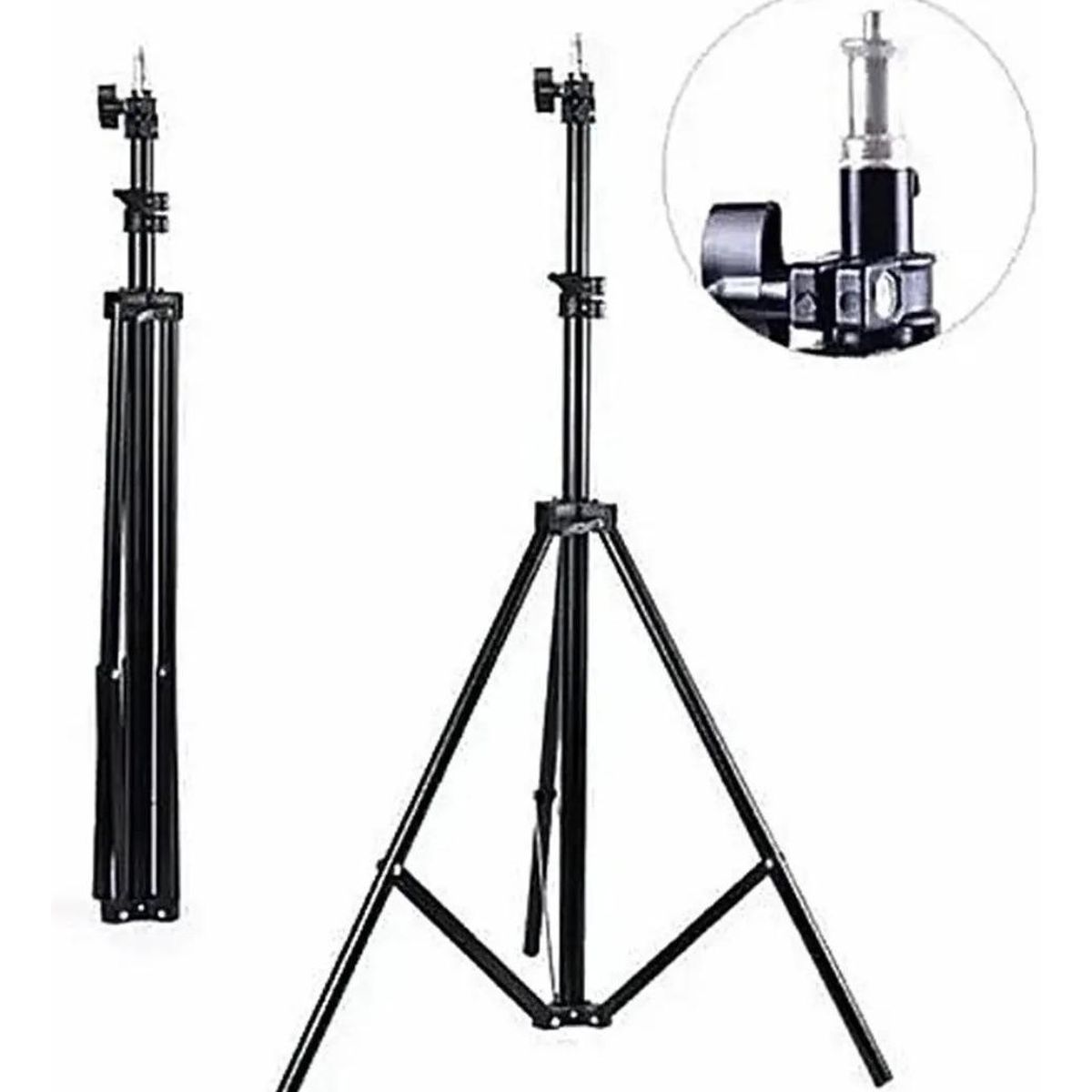 GENERICO - Trípode Ajustable de 210m para Aros y Cámaras
