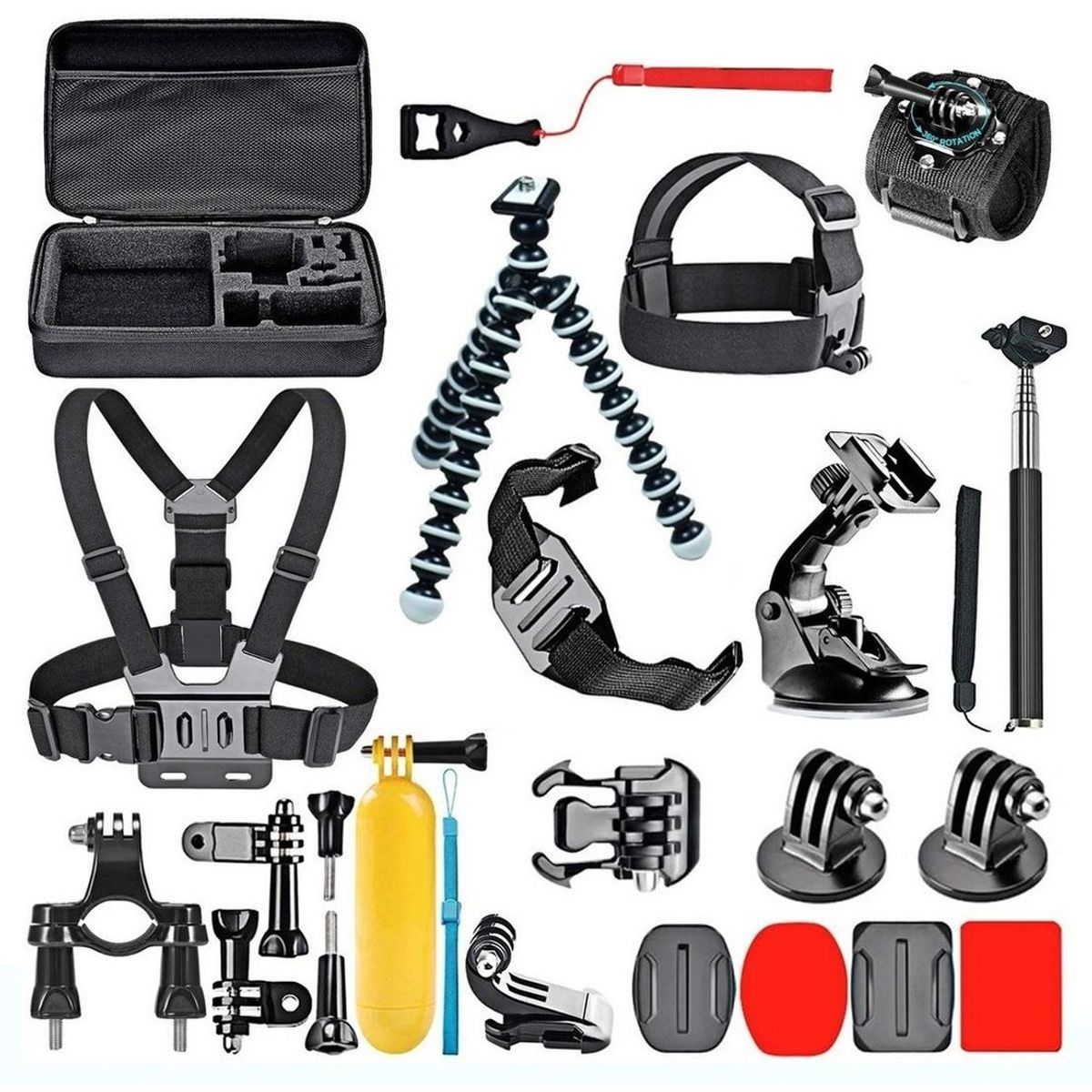 GENERICO - Kit de Accesorios para Cámara Deportiva - 28 Piezas
