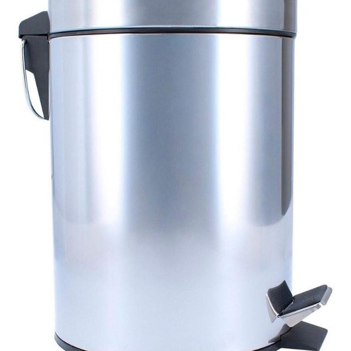 GENERICO - Papelera con Pedal de Acero Inoxidable 3 Litros