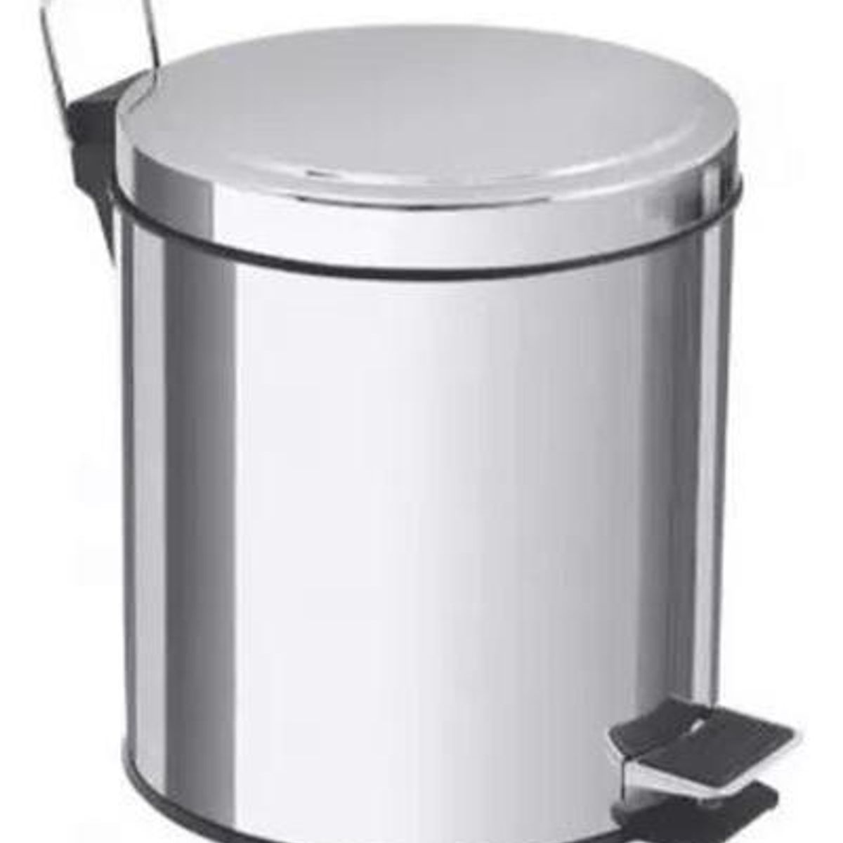 GENERICO - Papelera con Pedal de Acero Inoxidable 3 Litros