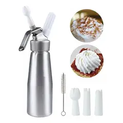 GENERICO - Sifón de Crema Batida para Cocina 500 ml con Decoradores