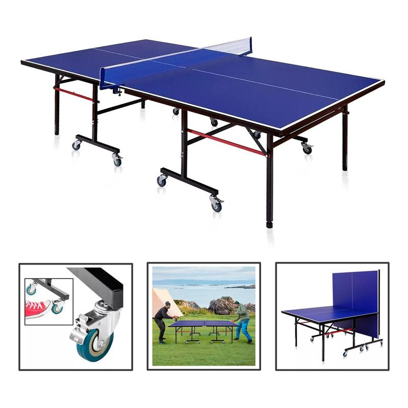 GENERICO - Mesa Plegable de Ping Pong Profesional para Exterior