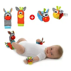 GENERICO - Pack de Calcetines y Muñequeras Estimulantes para Bebés