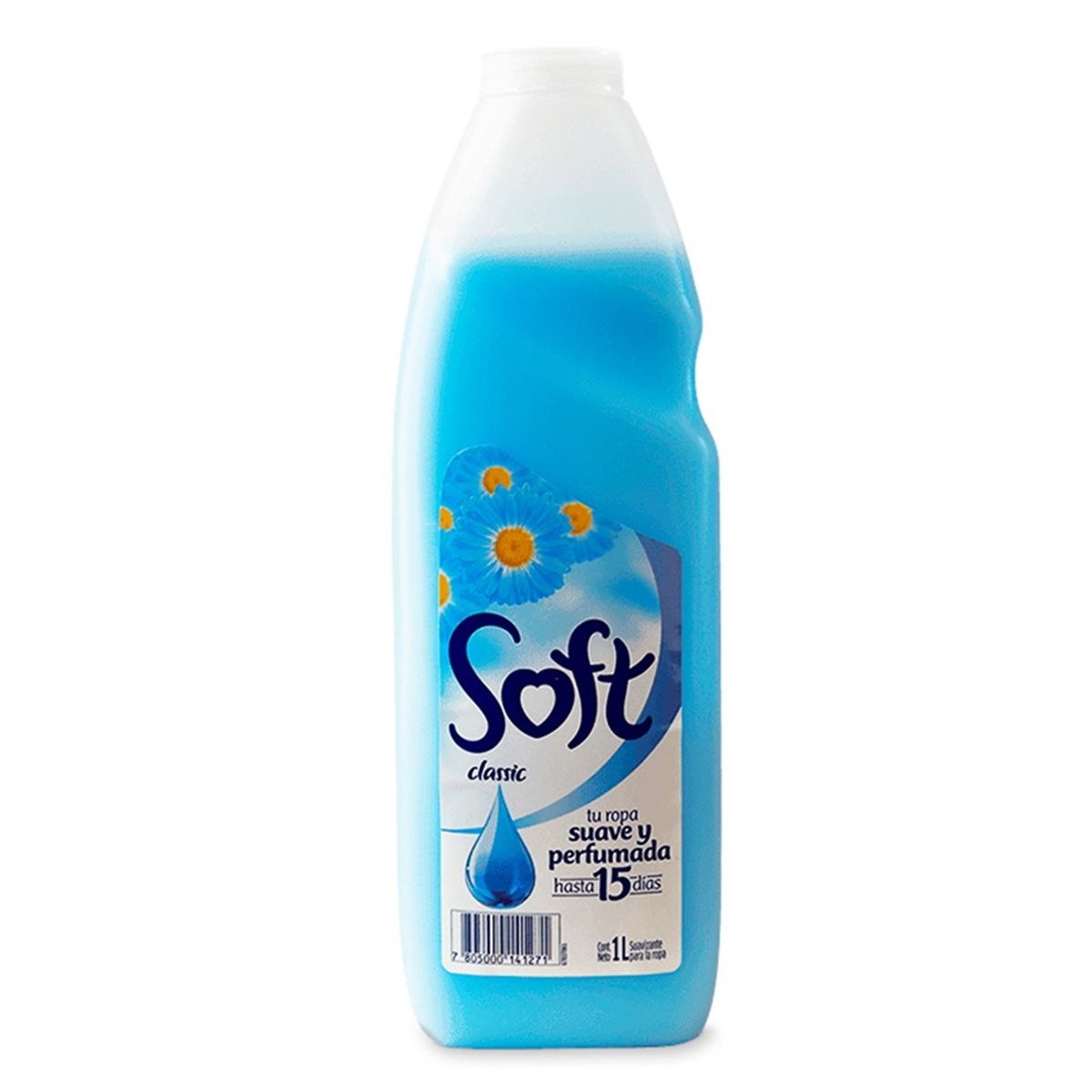 GENERICO - X5 Suavizante Soft Clásico Liquido 1l Ropa Suave Perfumada.