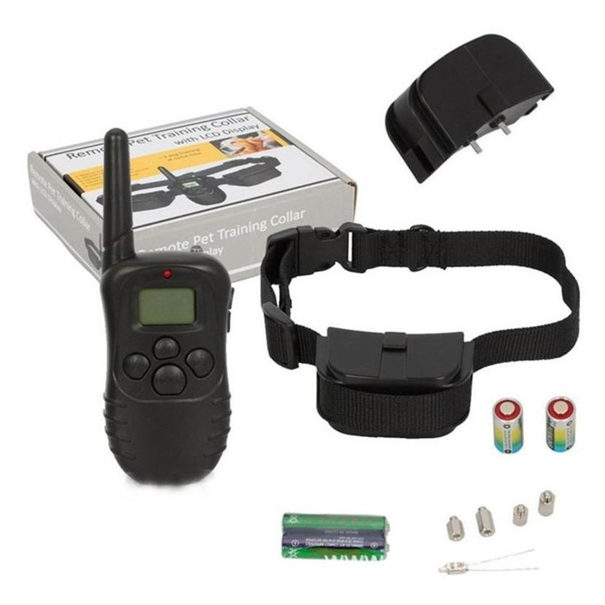 GENERICO - Collar Eléctrico de Entrenamiento para Perros Color Negro.