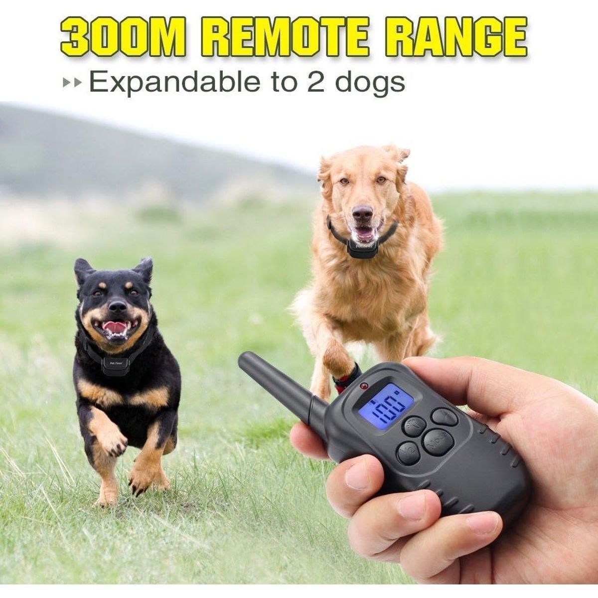 GENERICO - Collar Eléctrico de Entrenamiento para Perros Color Negro.