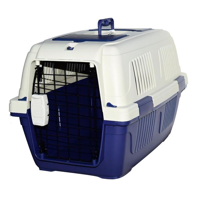 GENERICO - Jaula Transportadora Mediana para Mascotas 63x41x40 cm