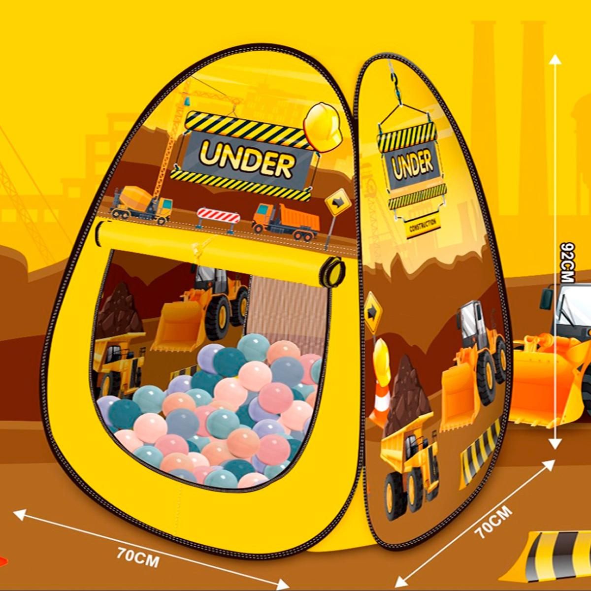 GENERICO - Carpa Infantil Plegable con 100 Pelotas de Colores