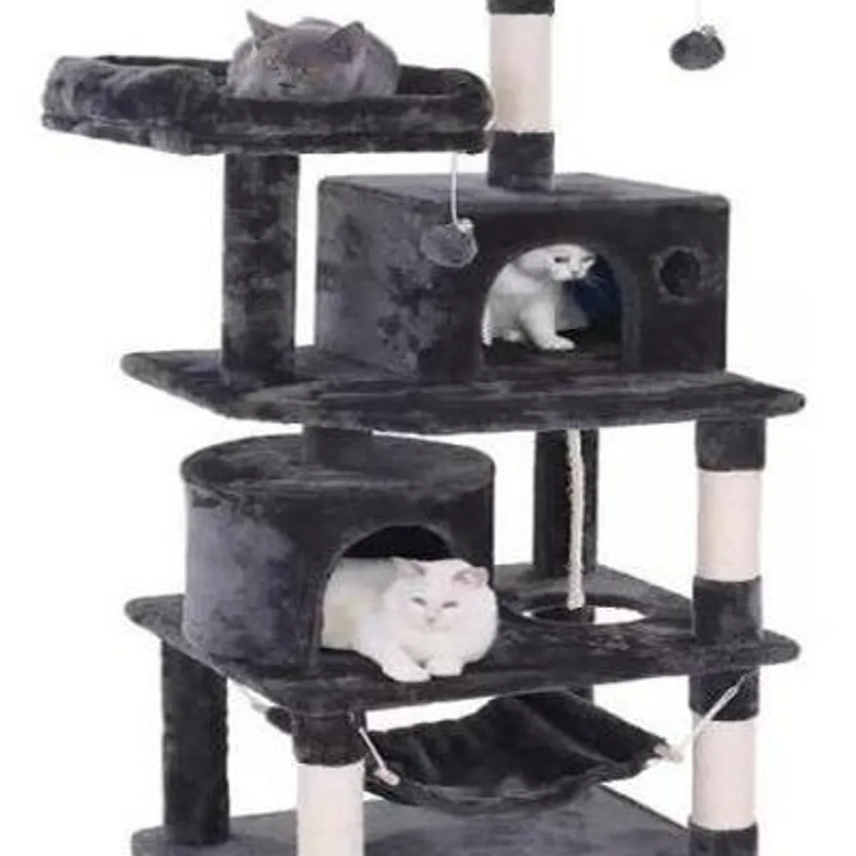 GENERICO - Rascador para Gatos en Torre de 170 cm con Hamacas