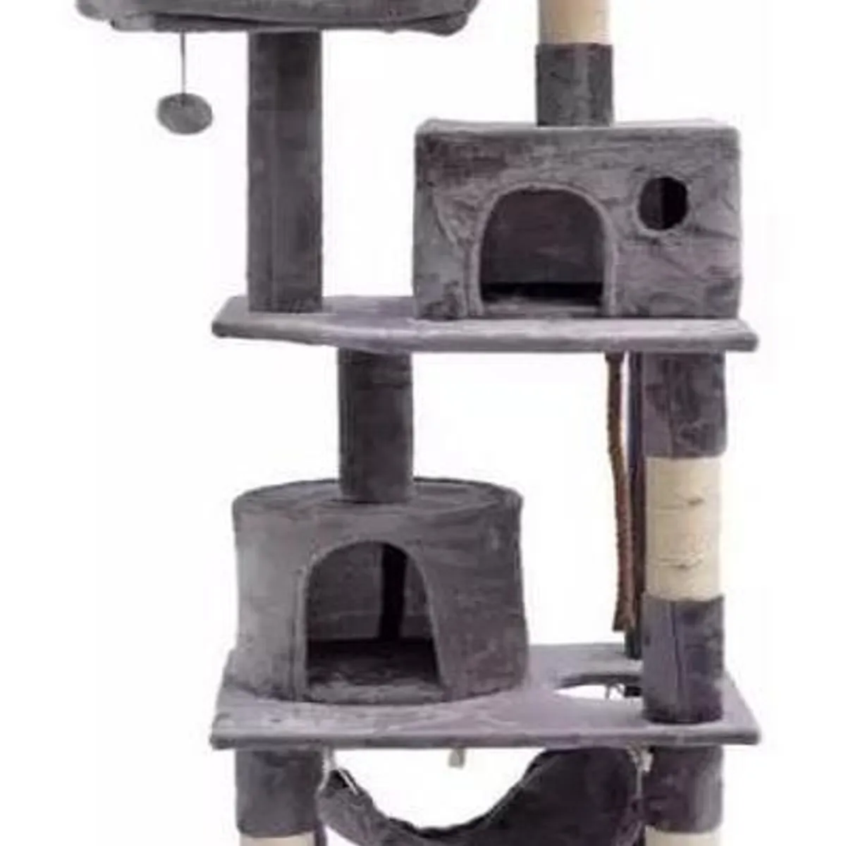 GENERICO - Rascador para Gatos en Torre de 170 cm con Hamacas