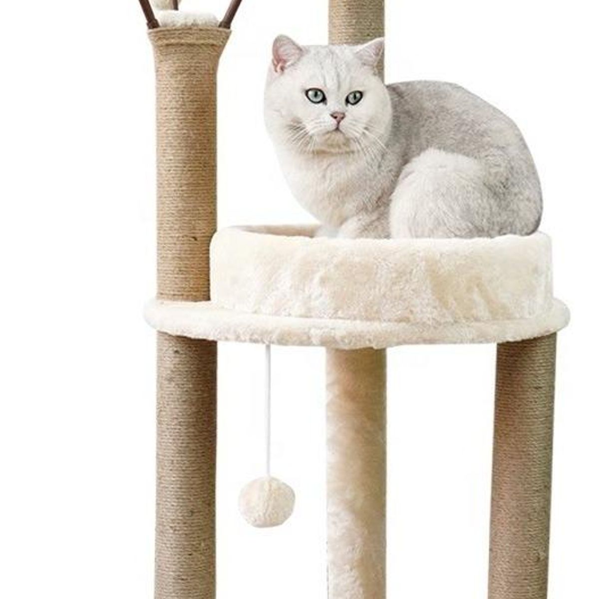 GENERICO - Rascador de Árbol Esquinero para Gatos 85 cm con Hamacas