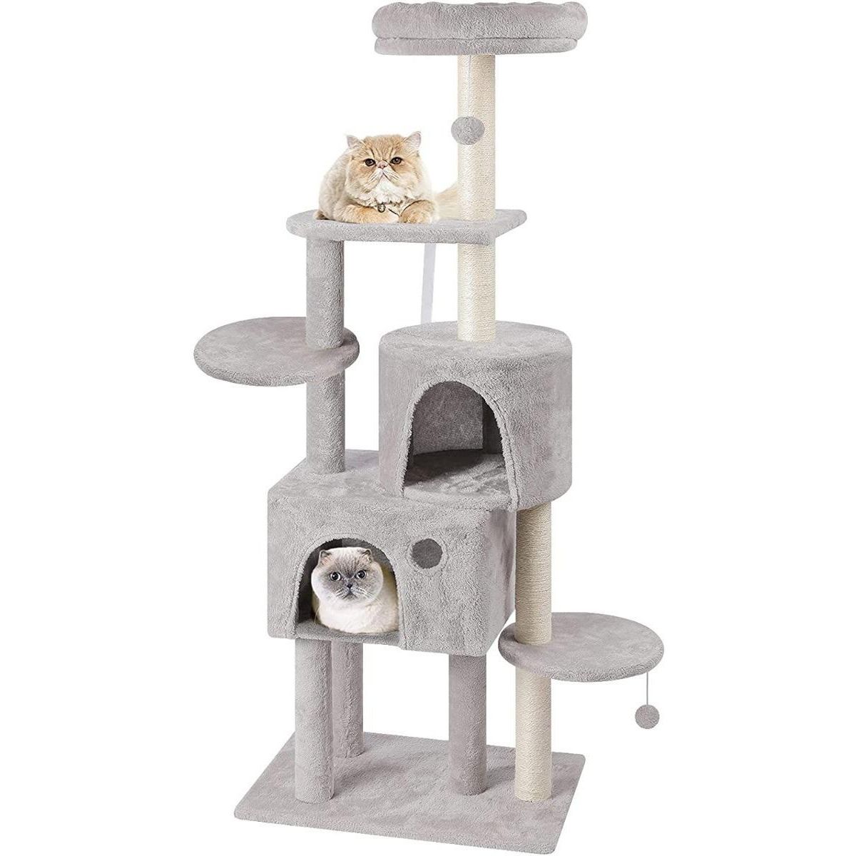 GENERICO - Torre Rascadora para Gatos de 150cm con Terciopelo