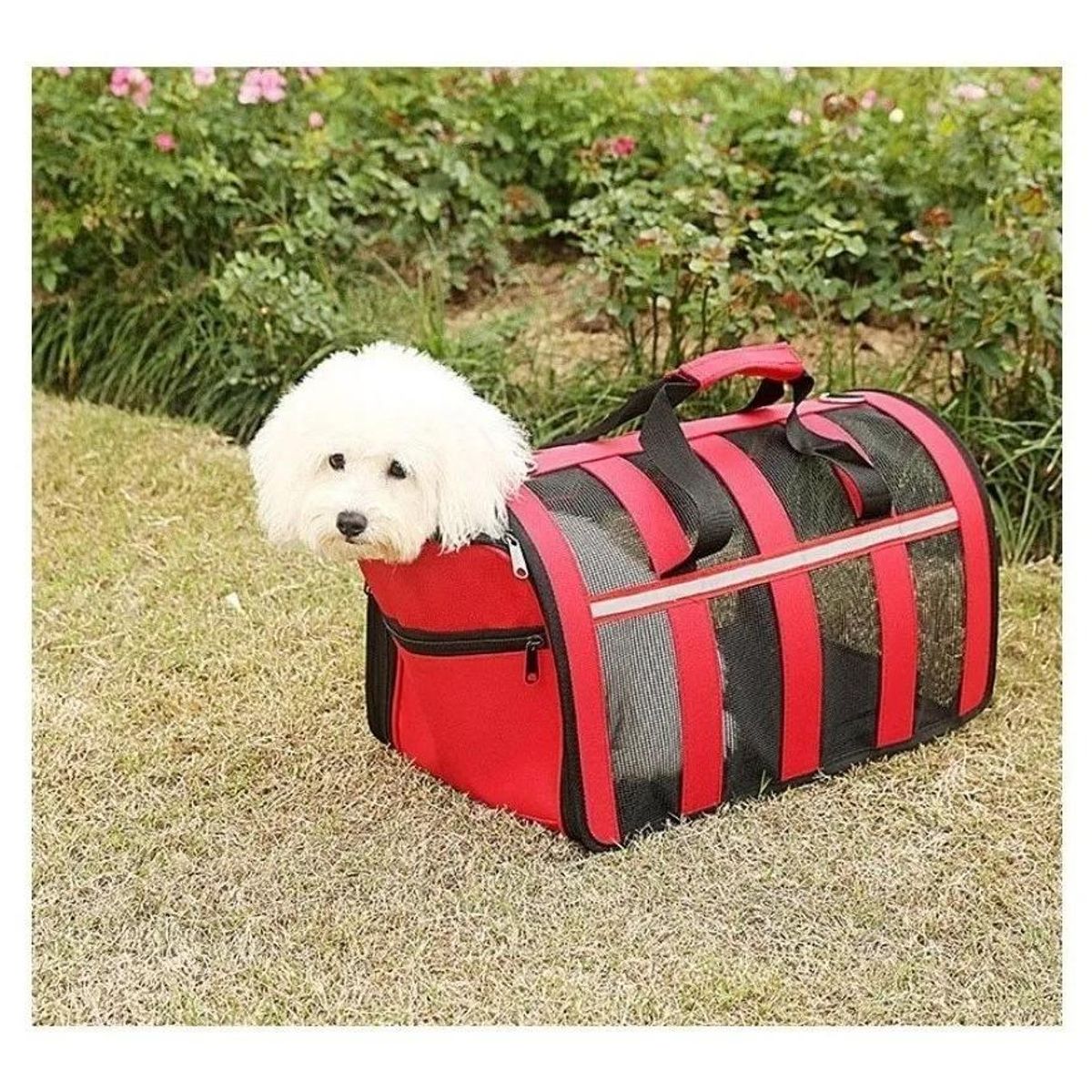 GENERICO - Bolso de Transporte Ventilado para Mascotas Talla L