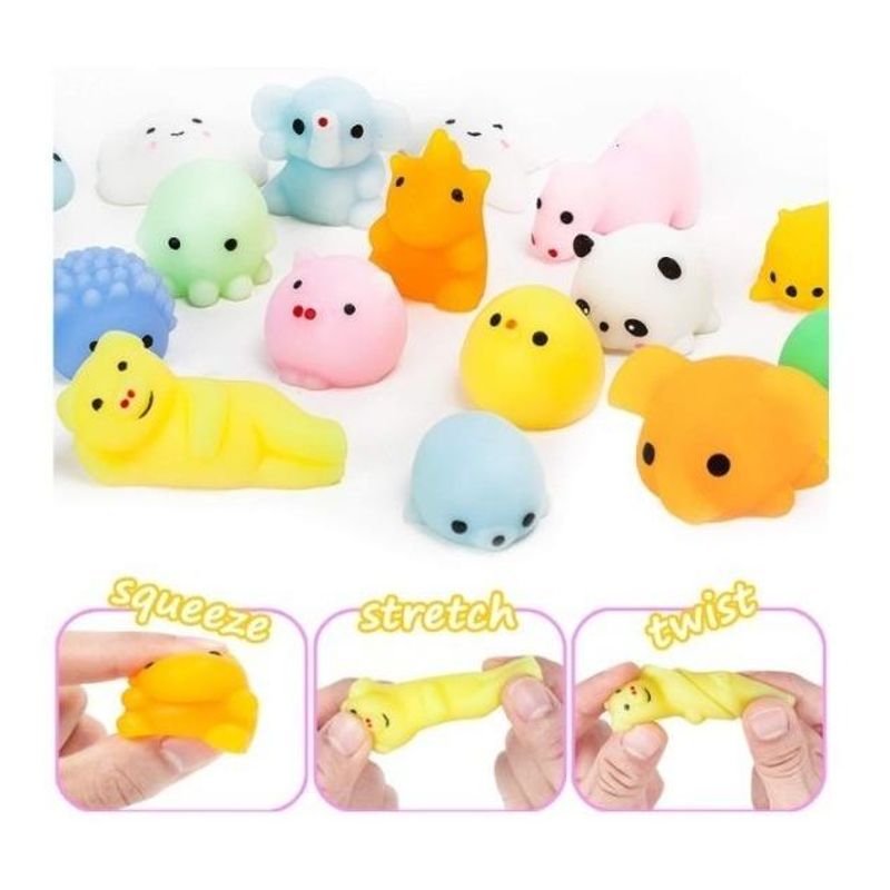 GENERICO - Pack de 36 Mini Squishys Antiestrés para Diversión Surtida
