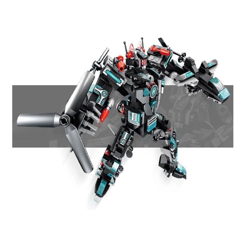 GENERICO - Set Armable de Bloques Didácticos Super Robot 12 en 1