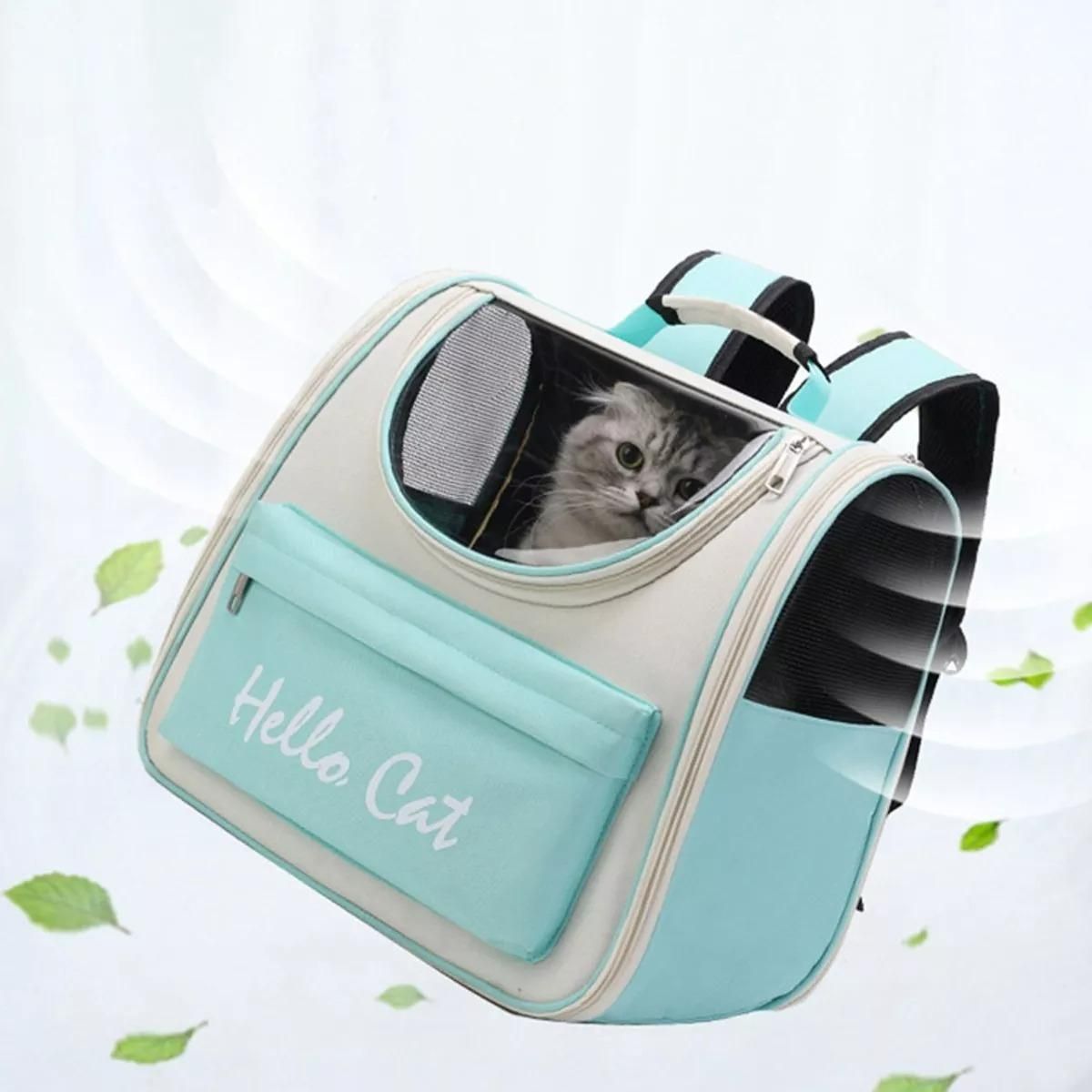 GENERICO - Bolso Mochila de Transporte para Perros y Gatos