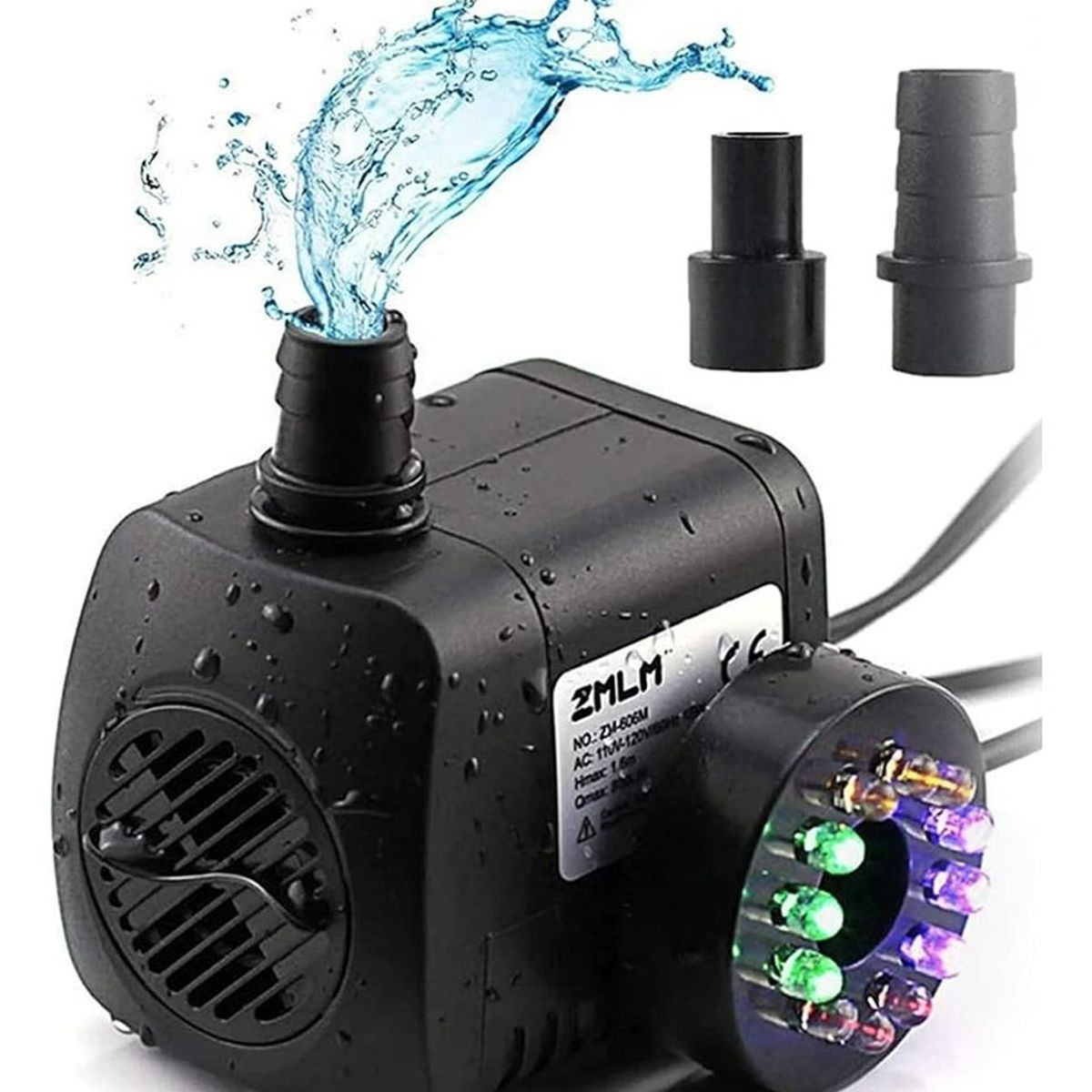 GENERICO - Bomba de Agua Sumergible con 12 Luces LED para Acuarios