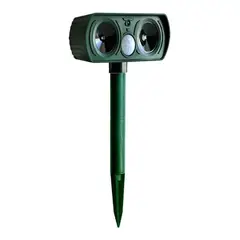 GENERICO - Repelente Ultrasonico Solar para Gatos y Perros