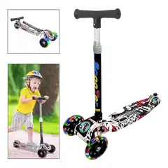 GENERICO - Monopatín Scooter de 3 Ruedas con Luces LED para Niños