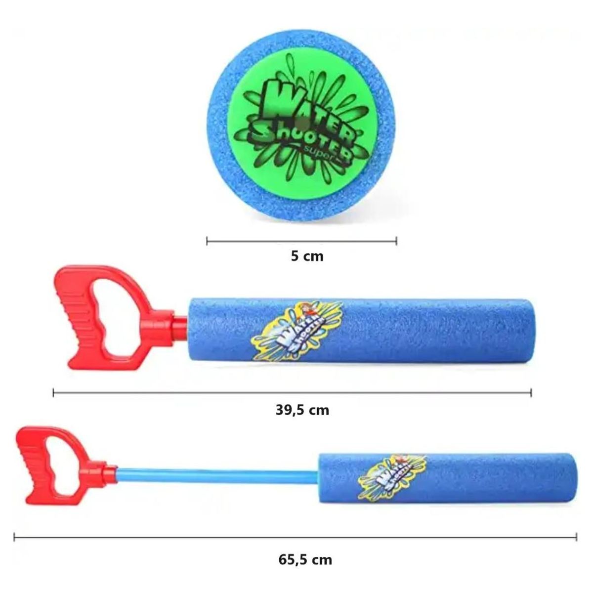 GENERICO - Tubo Lanza Agua Esponja 40 Cm para Diversión Acuática